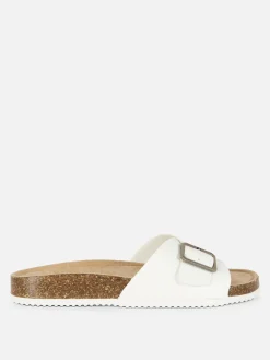 Buckle Strap Footbed Sandals|Primark New