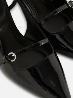 Buckled Patent Kitten Heels|Primark Hot