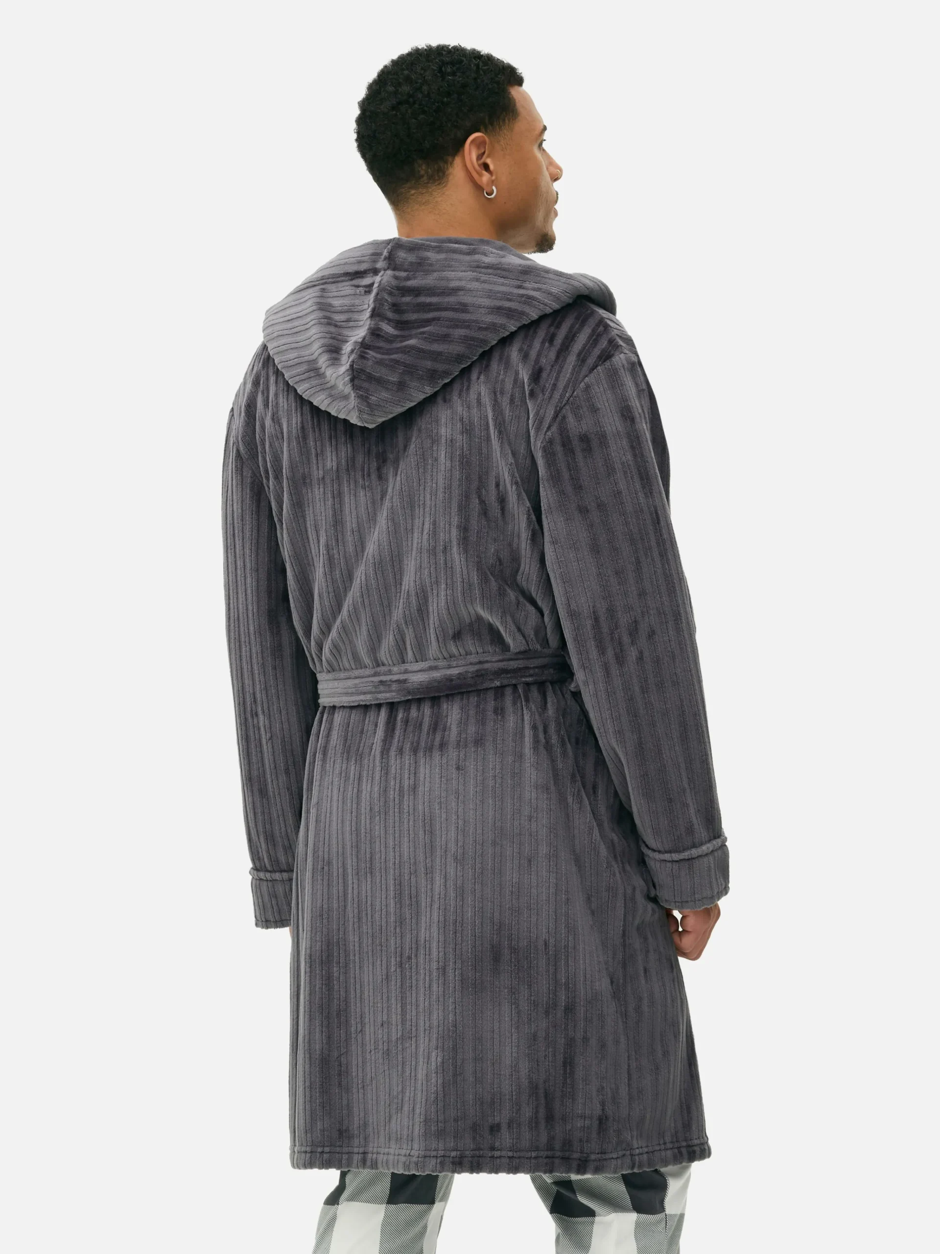 Burnout Striped Robe|Primark