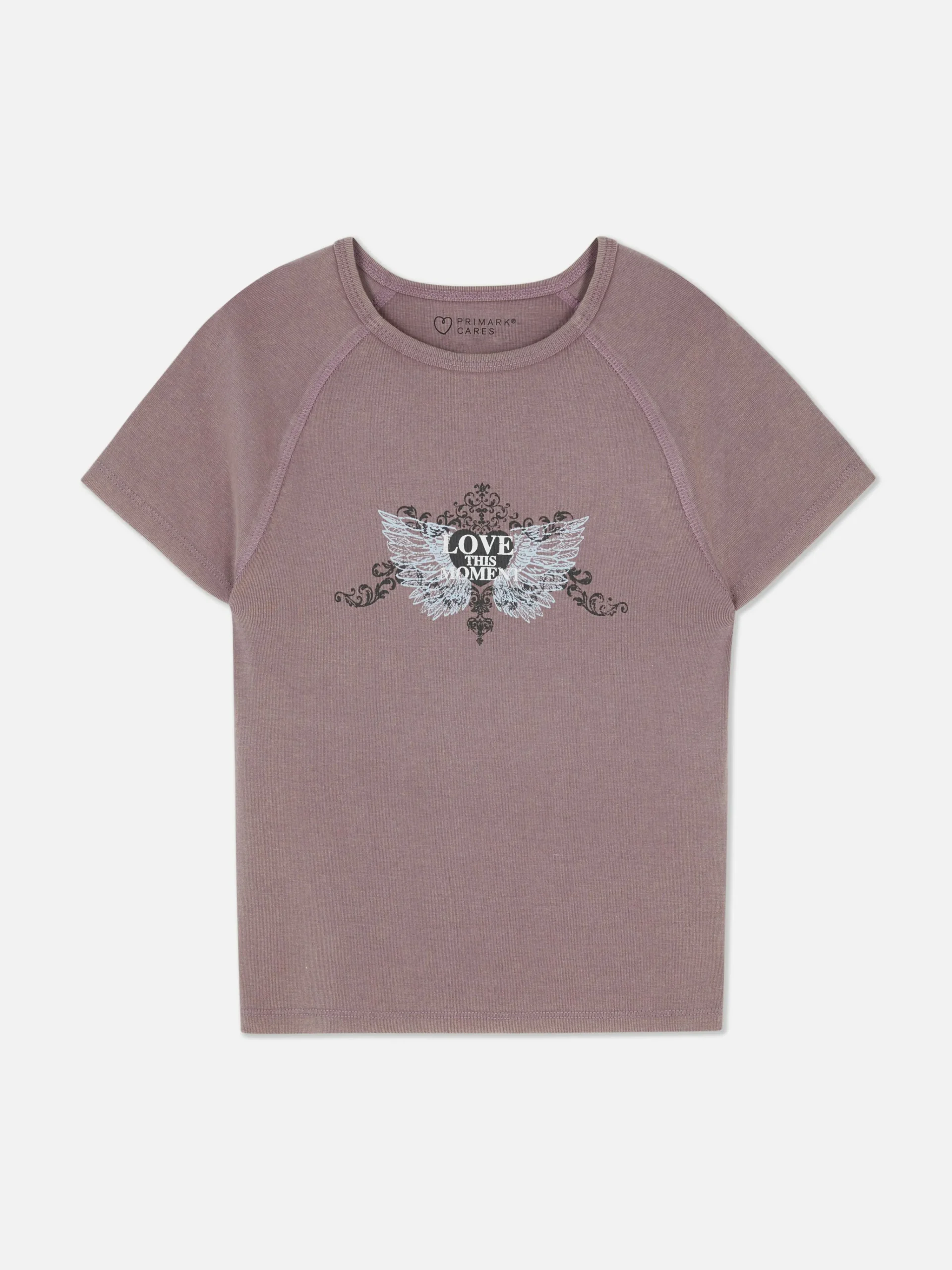 Butterfly Print Washed Effect T-Shirt|Primark Sale