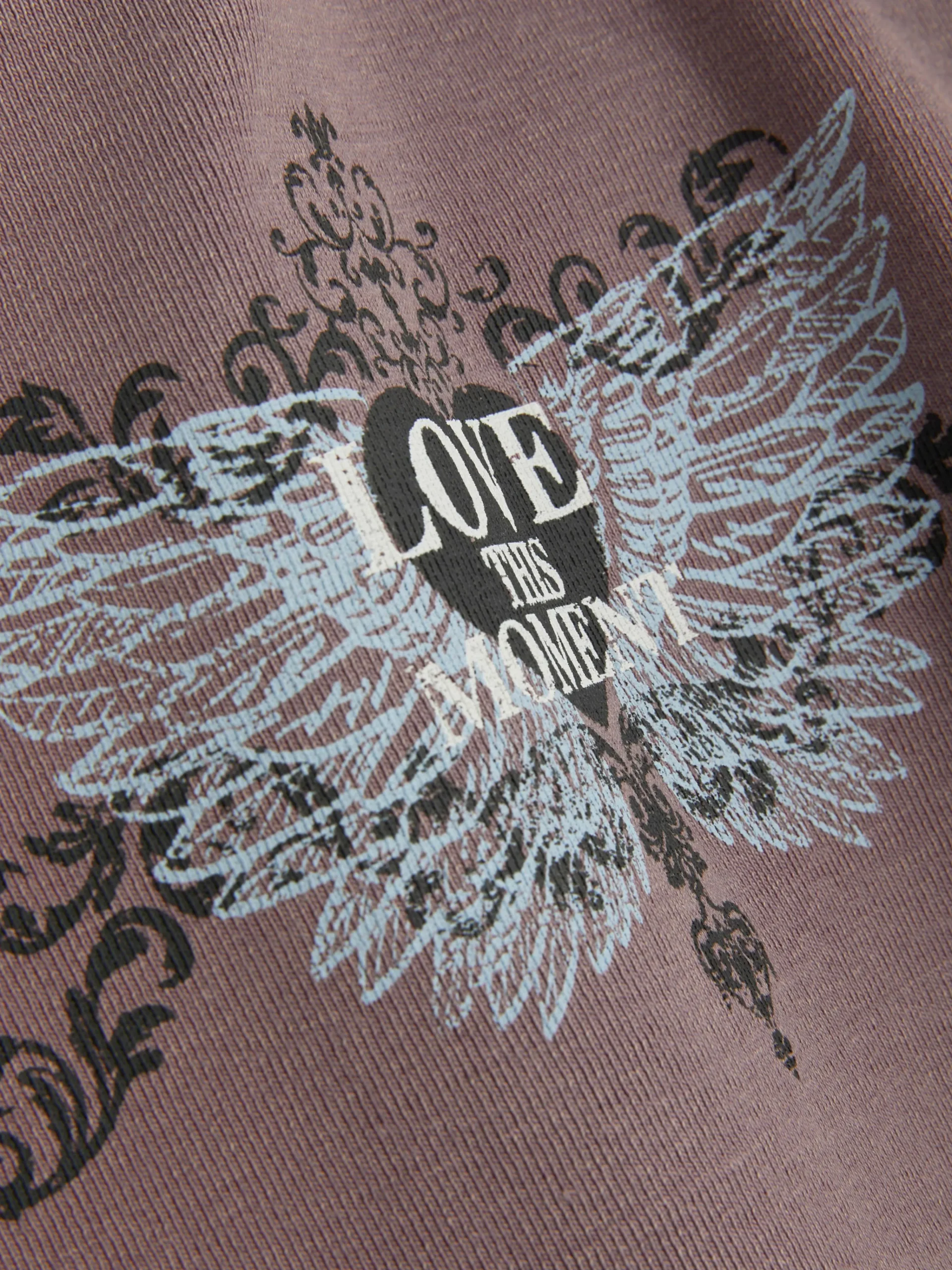 Butterfly Print Washed Effect T-Shirt|Primark Sale