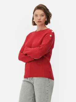 Button Detail Sweater|Primark