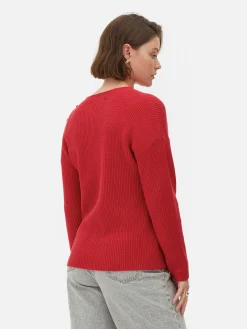 Button Detail Sweater|Primark