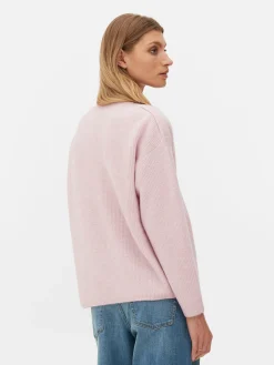 Button Shoulder Boatneck Sweater|Primark Discount