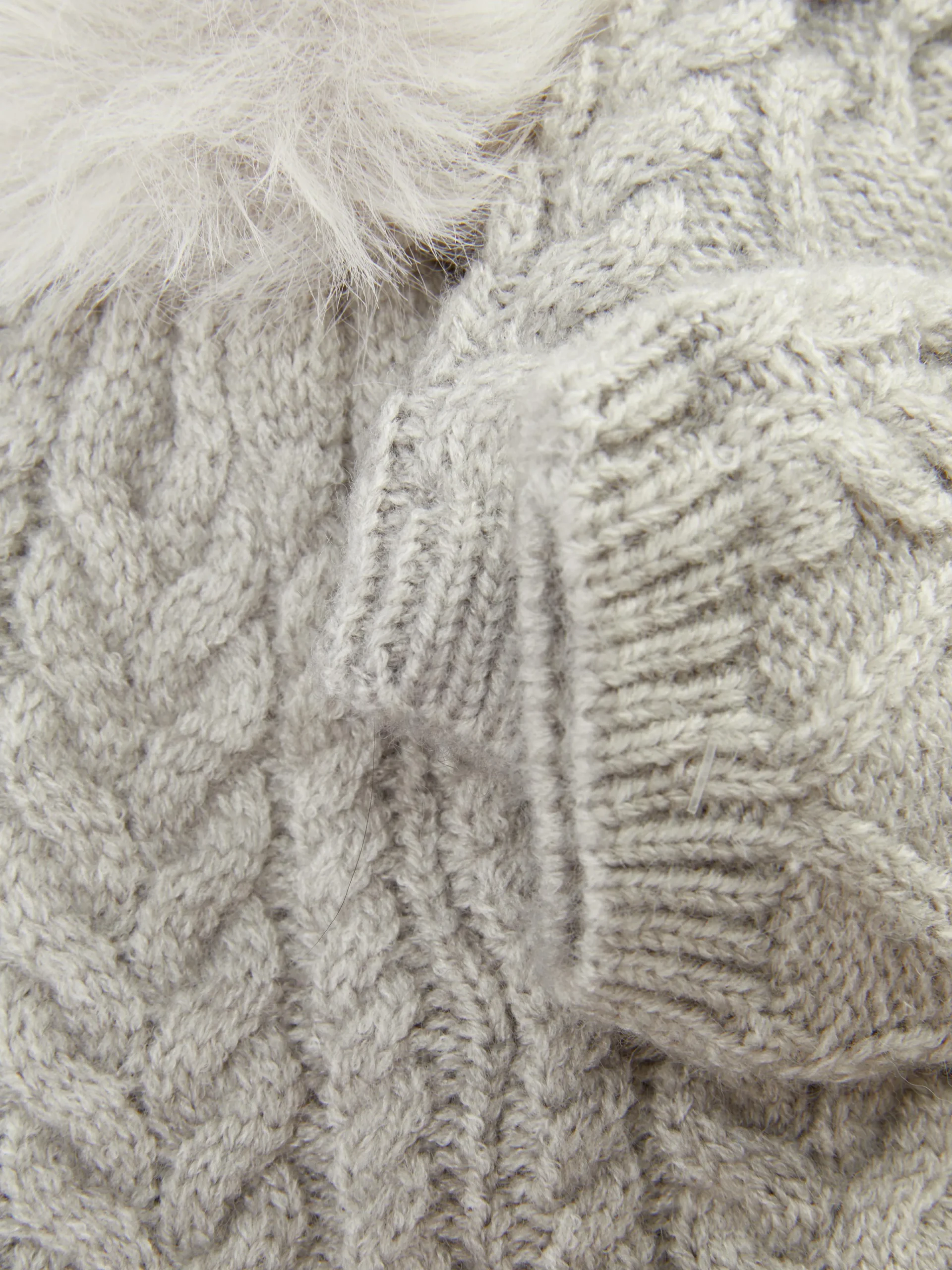 Cable Knit Beanie And Mittens Set|Primark Clearance
