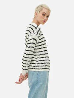 Cable Knit Striped Sweater|Primark