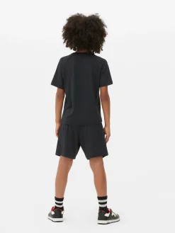 Camo Active T-Shirt And Shorts Set|Primark New