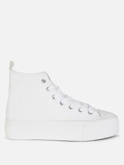 Canvas Flatform High Tops|Primark Online