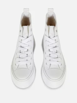Canvas Flatform High Tops|Primark Online