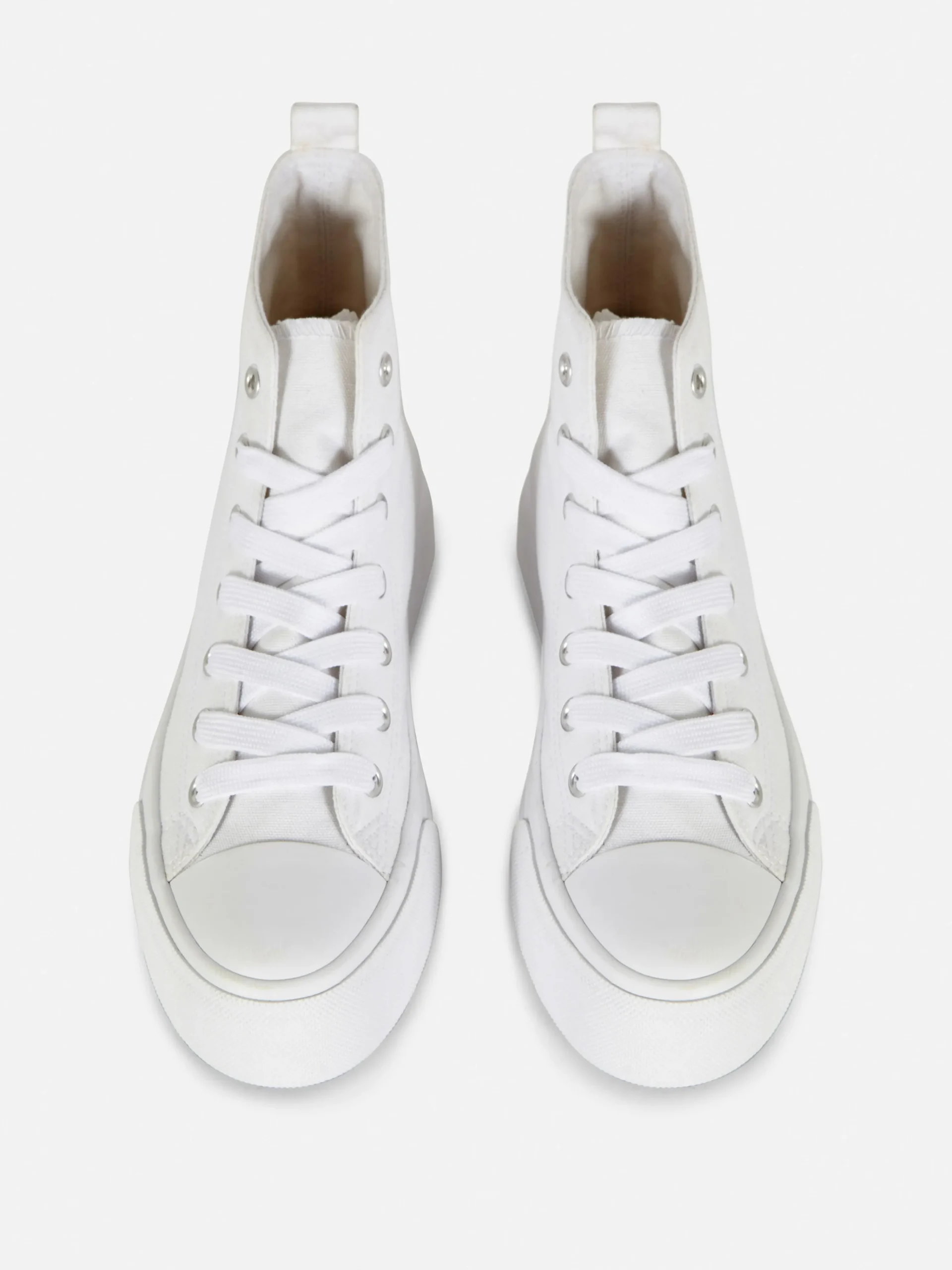 Canvas Flatform High Tops|Primark Online