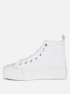 Canvas Flatform High Tops|Primark Online