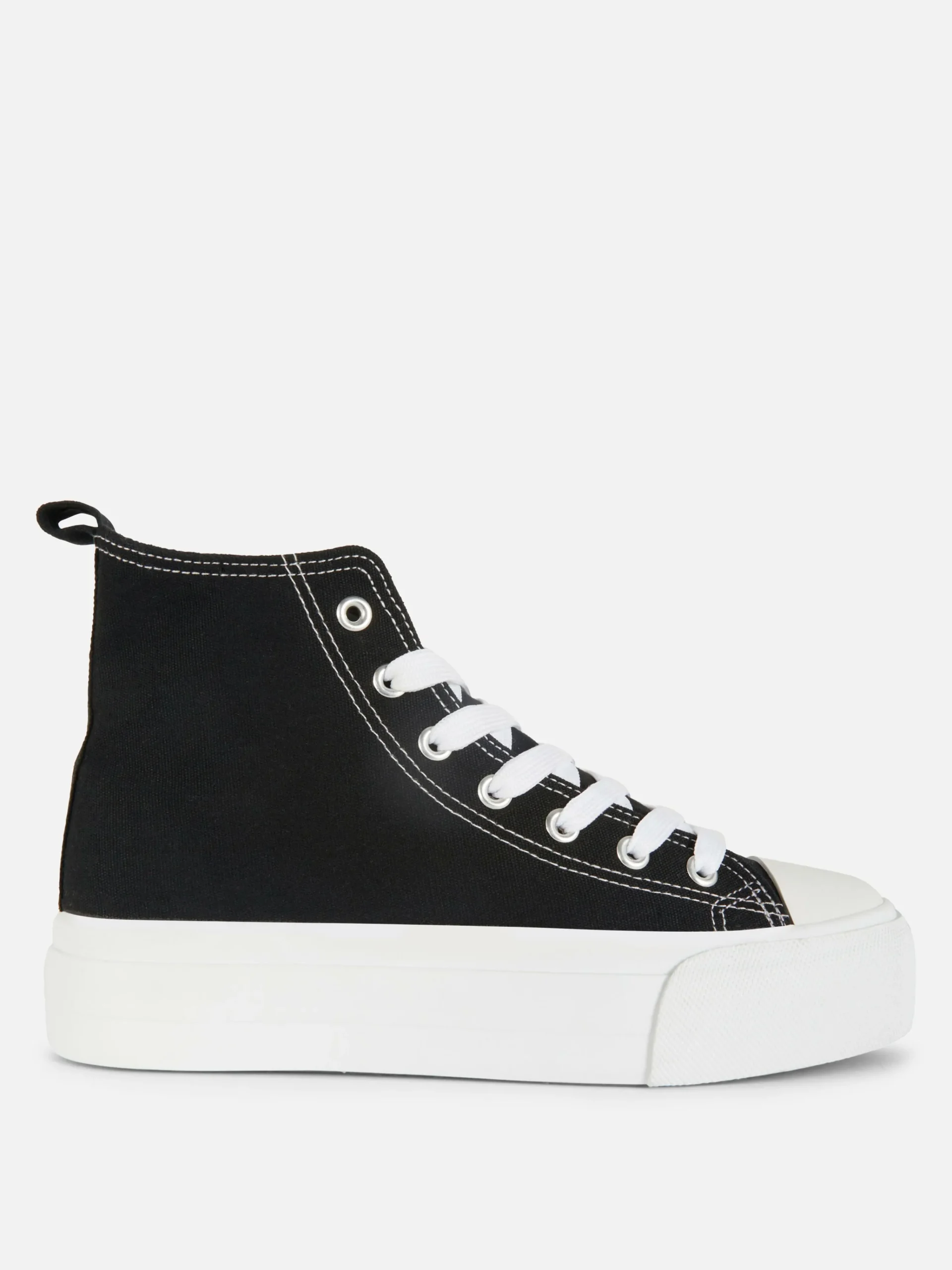 Canvas Flatform High Tops|Primark Clearance