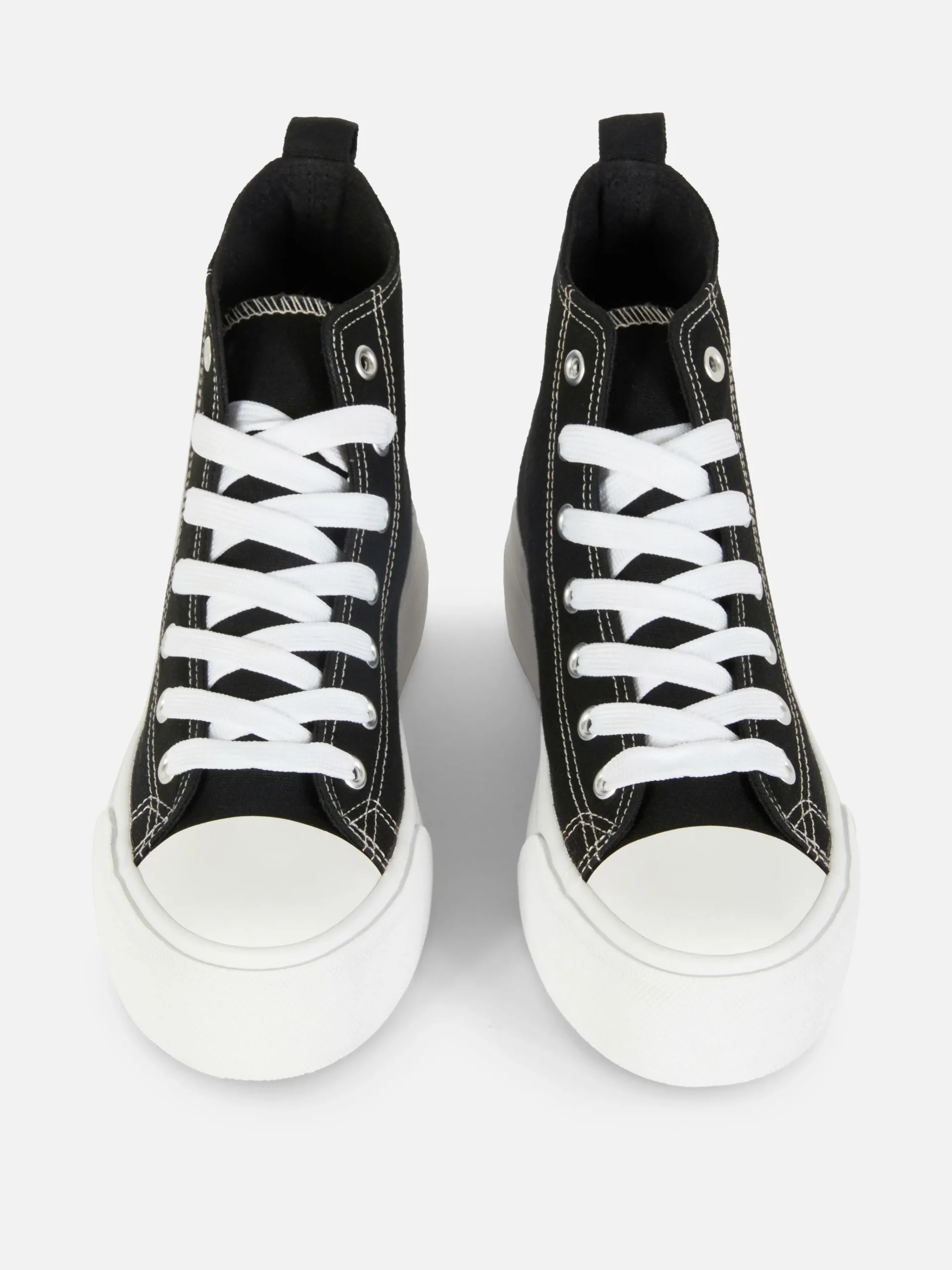 Canvas Flatform High Tops|Primark Clearance