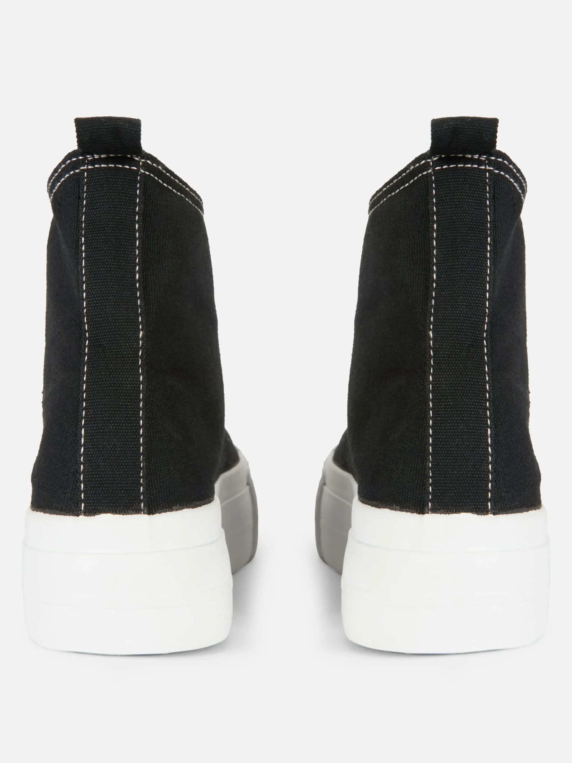 Canvas Flatform High Tops|Primark Clearance