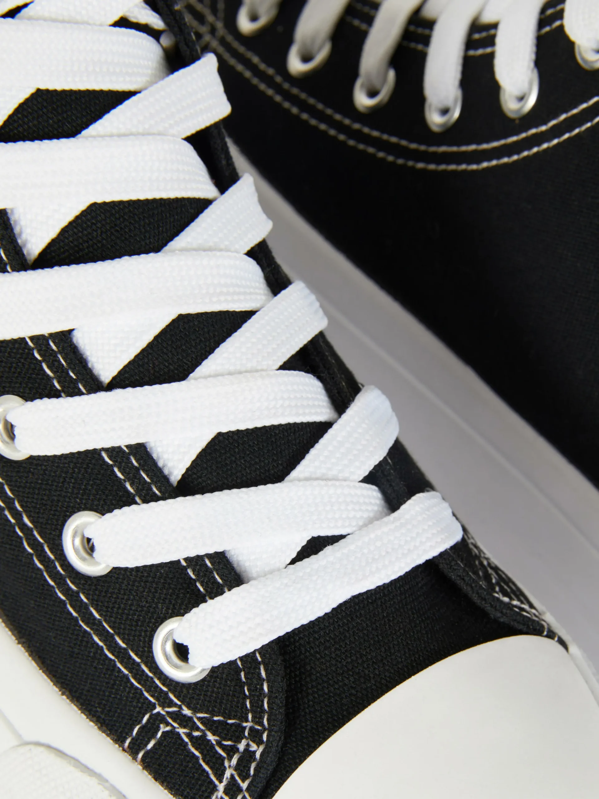 Canvas Flatform High Tops|Primark Clearance