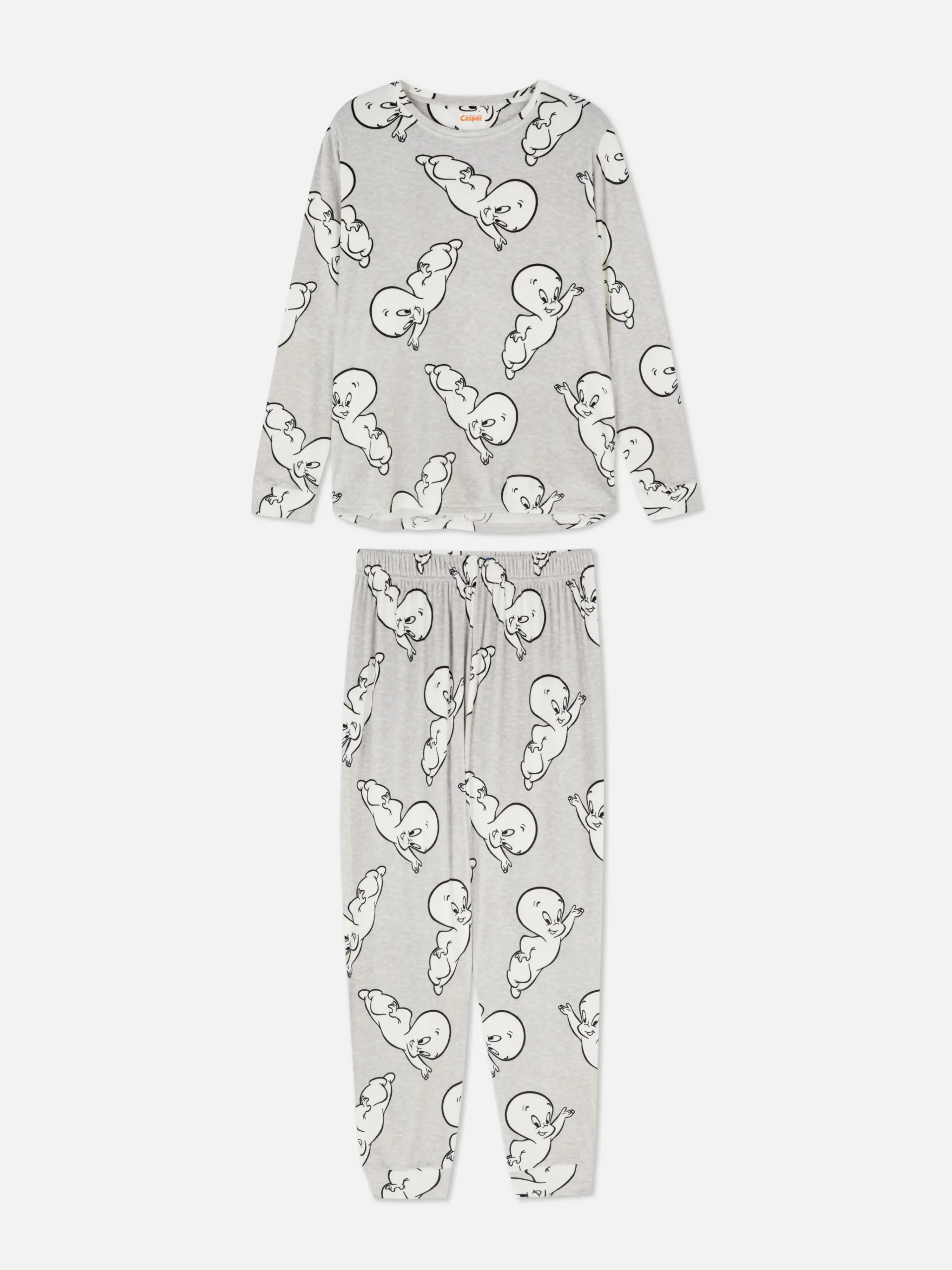 Casper Velour Long Pajamas|Primark