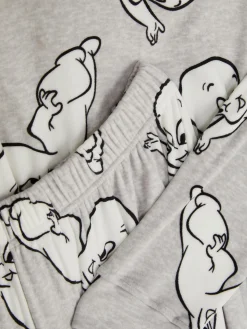 Casper Velour Long Pajamas|Primark