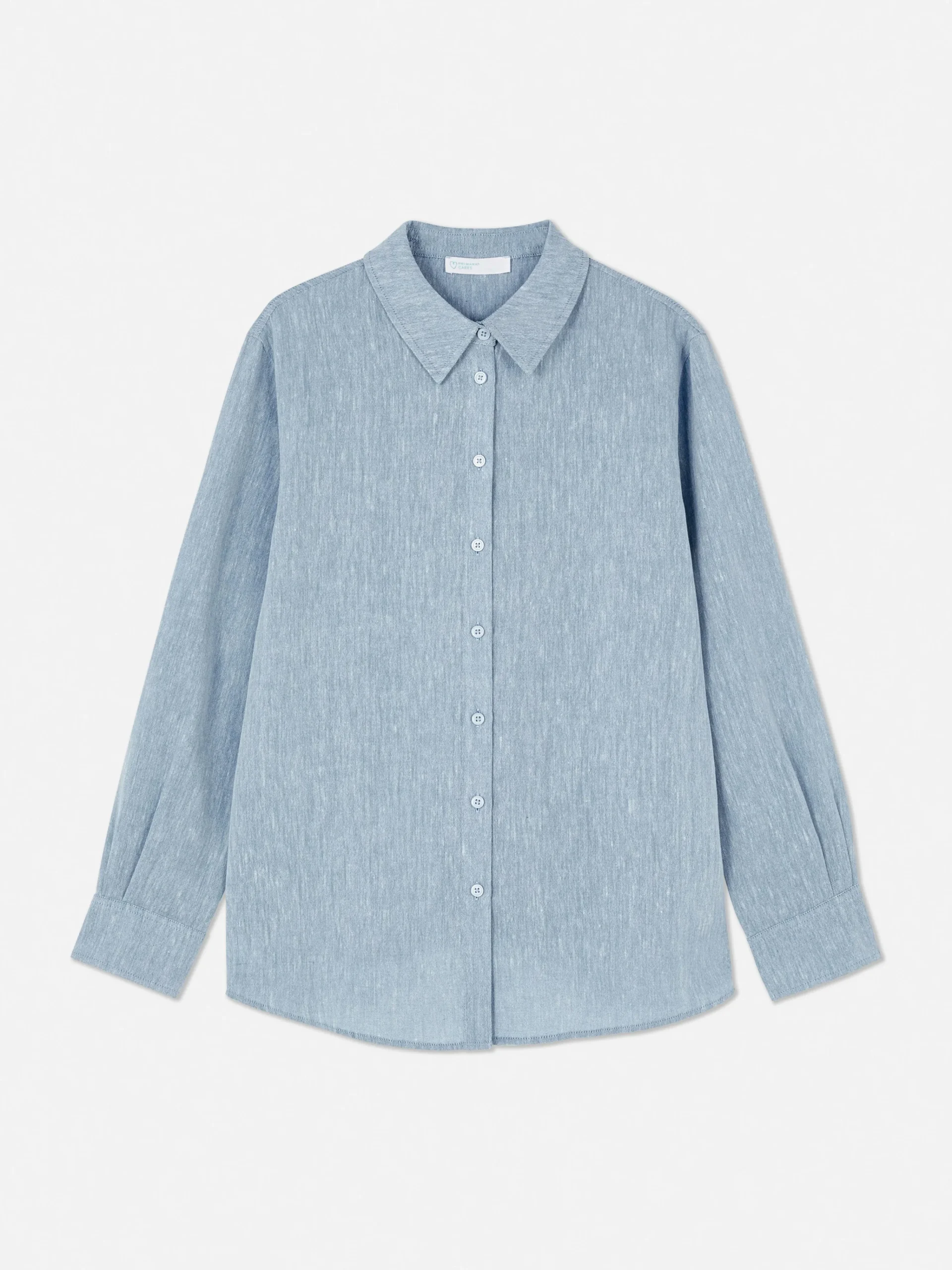Chambray Long Sleeve Shirt|Primark Discount