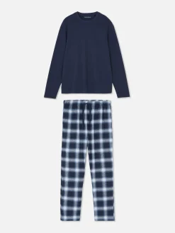 Check Brushed Cotton Pajamas|Primark Online