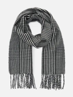 Check Fringe Trim Scarf|Primark Best