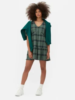 Check Mini Tea Dress|Primark Clearance