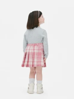 Check Pleated Skirt|Primark New