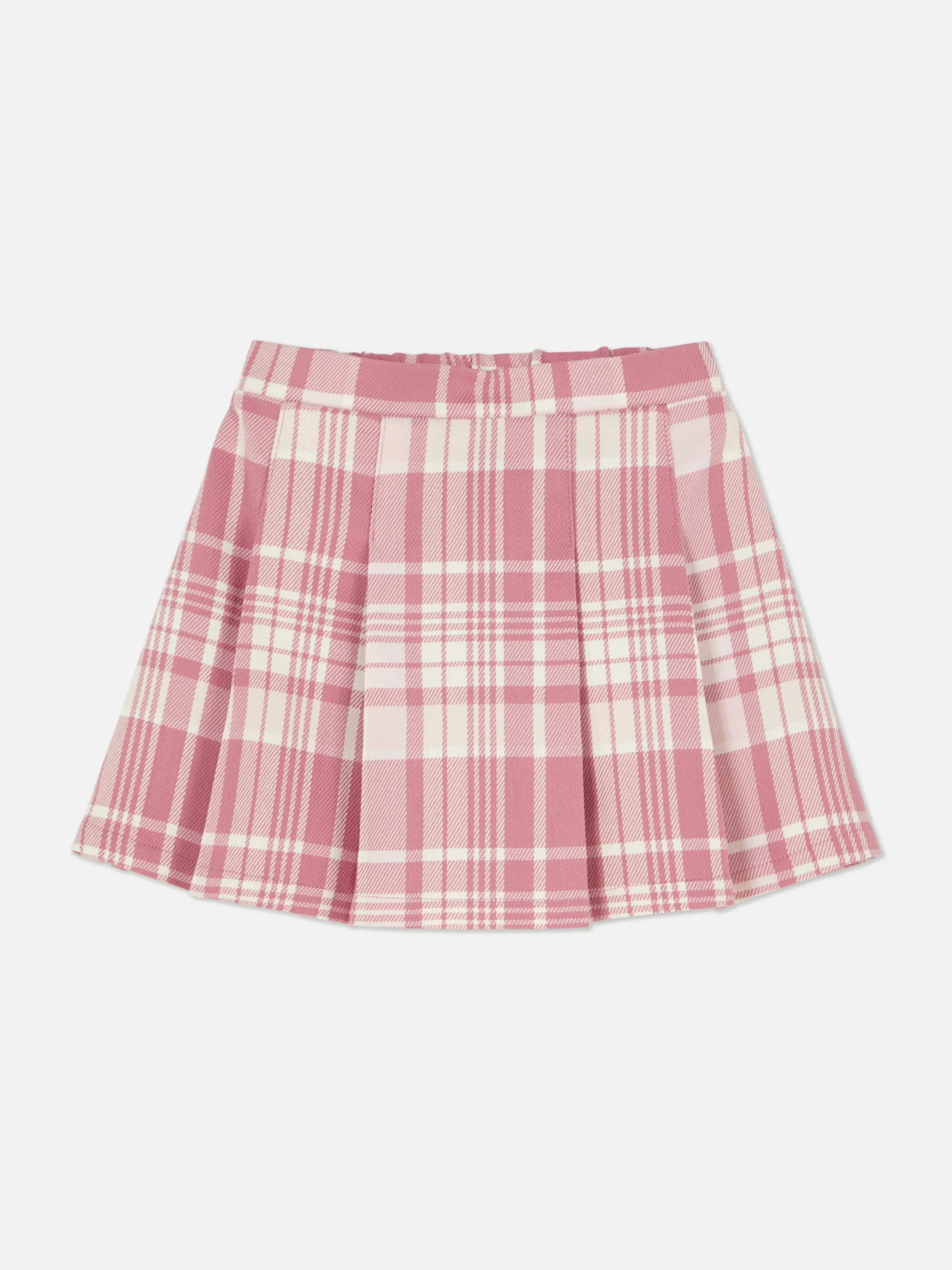 Check Pleated Skirt|Primark New