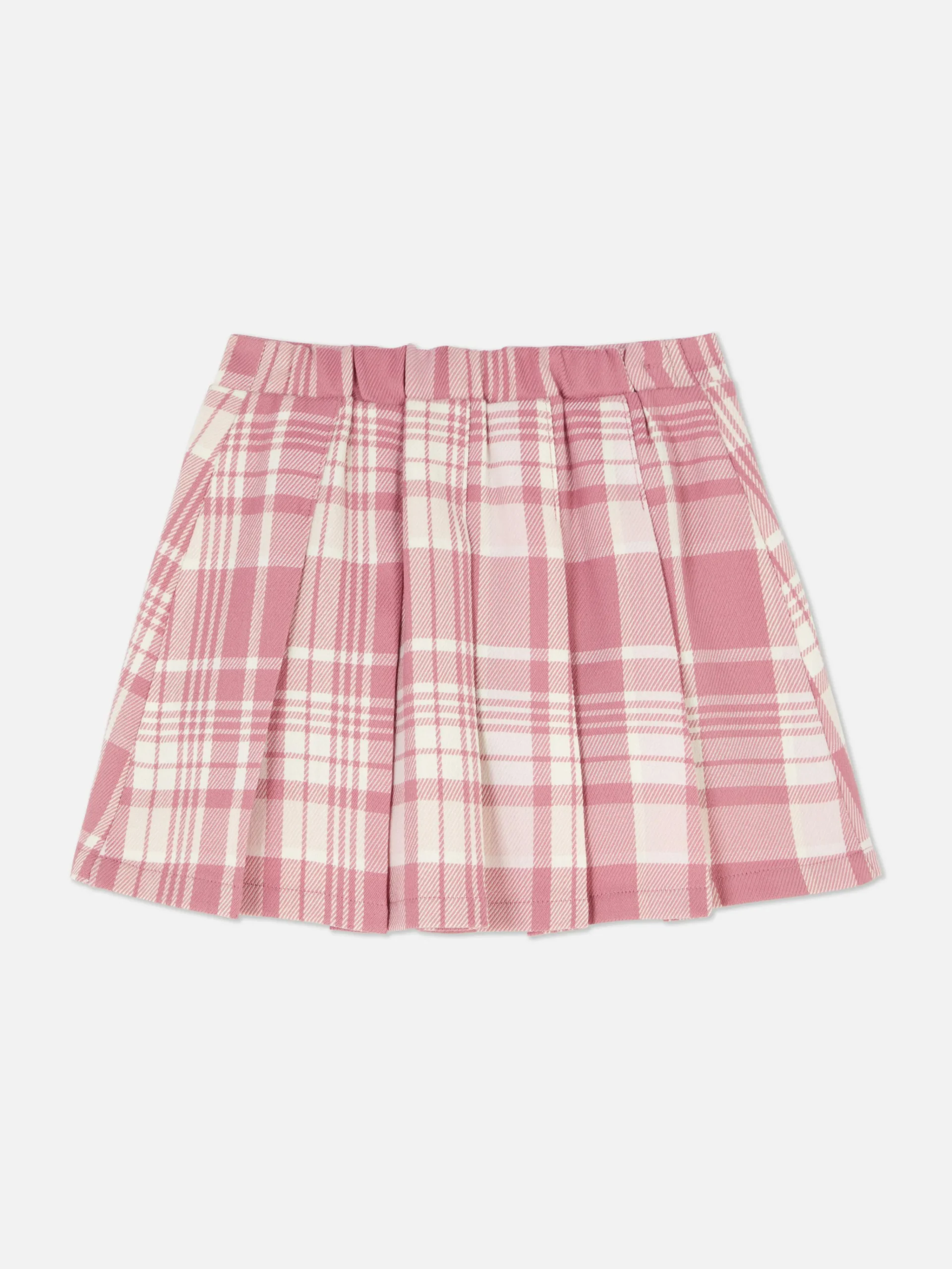 Check Pleated Skirt|Primark New