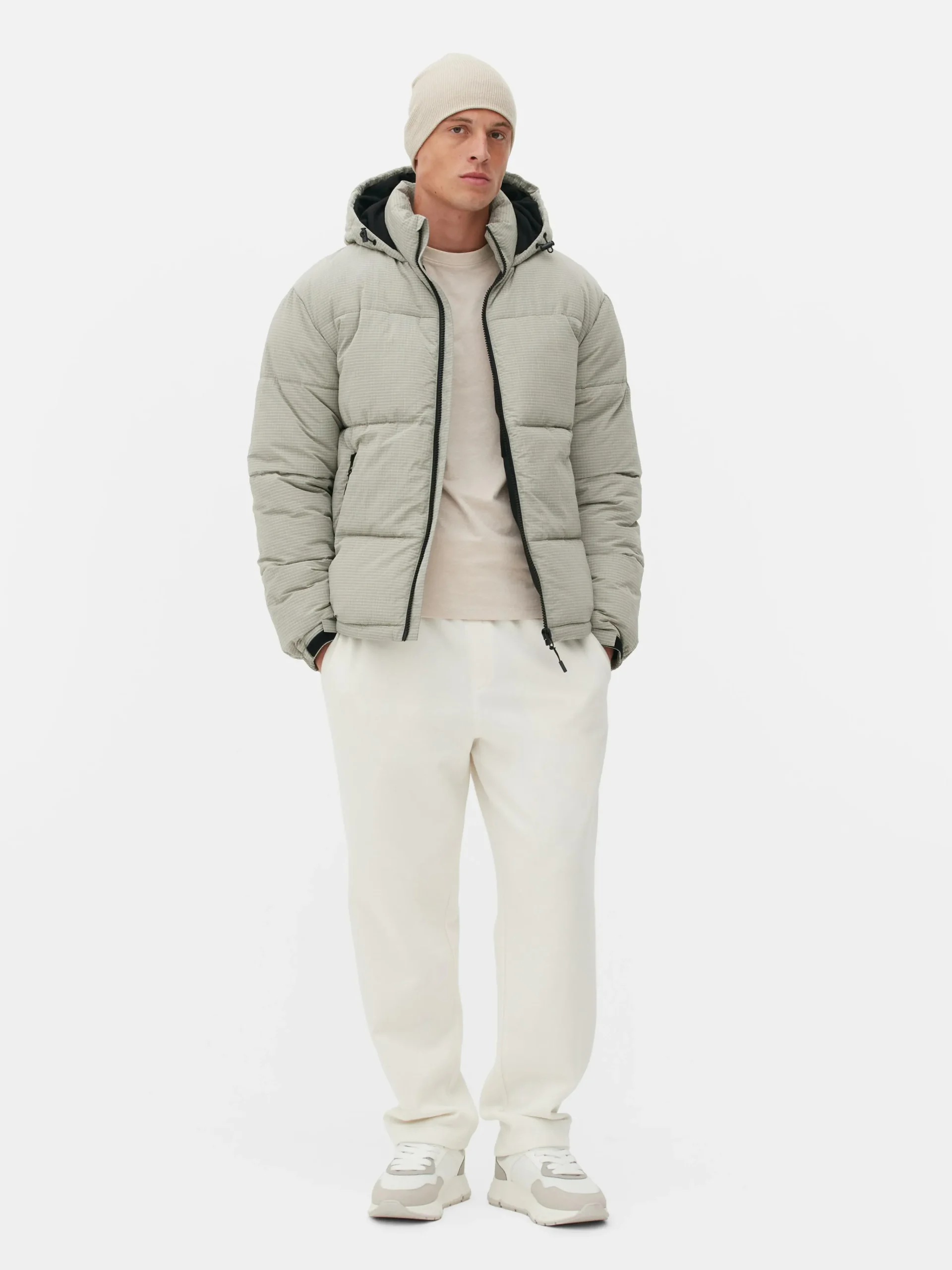 Check Puffer Jacket|Primark Hot