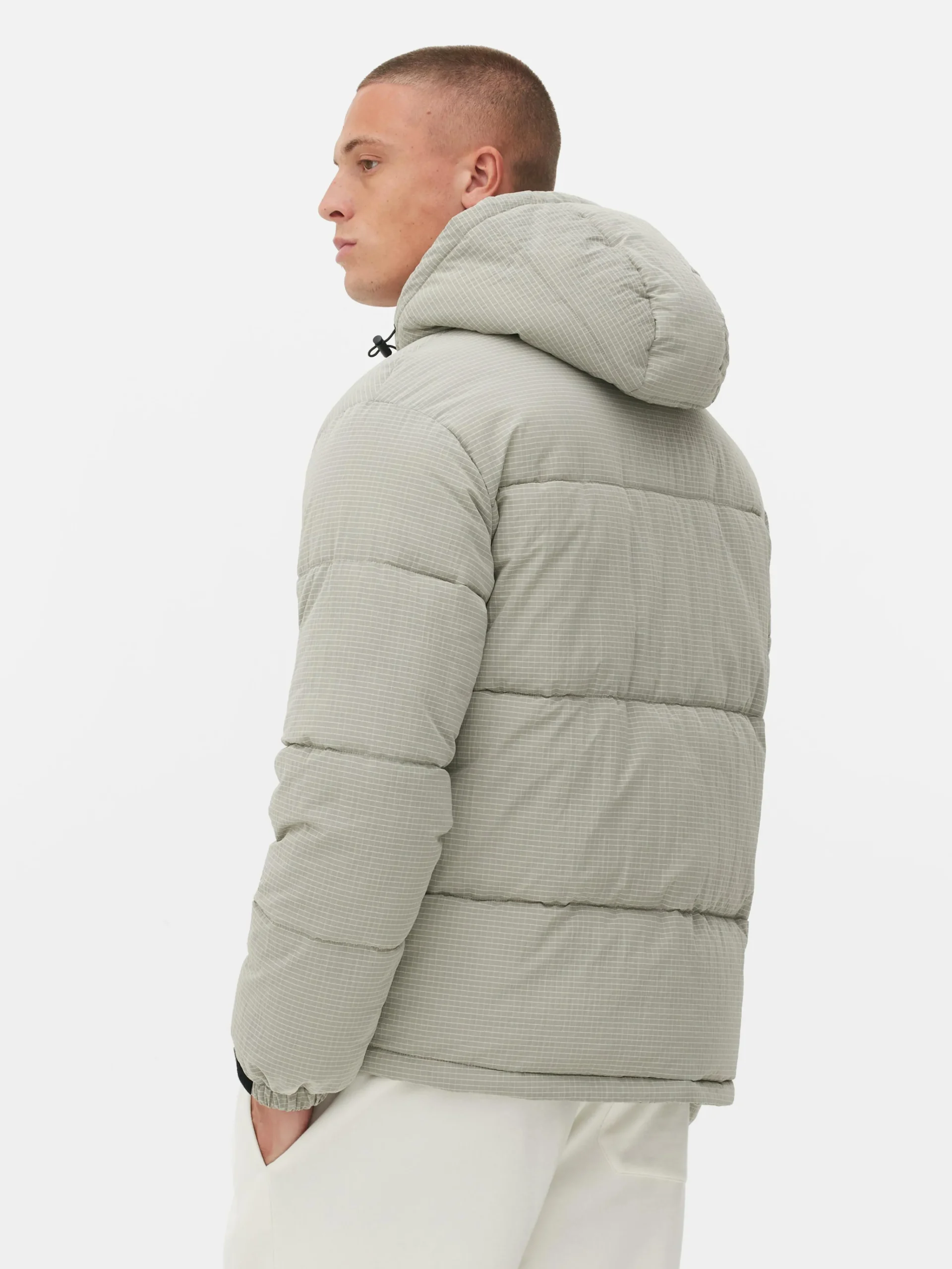 Check Puffer Jacket|Primark Hot