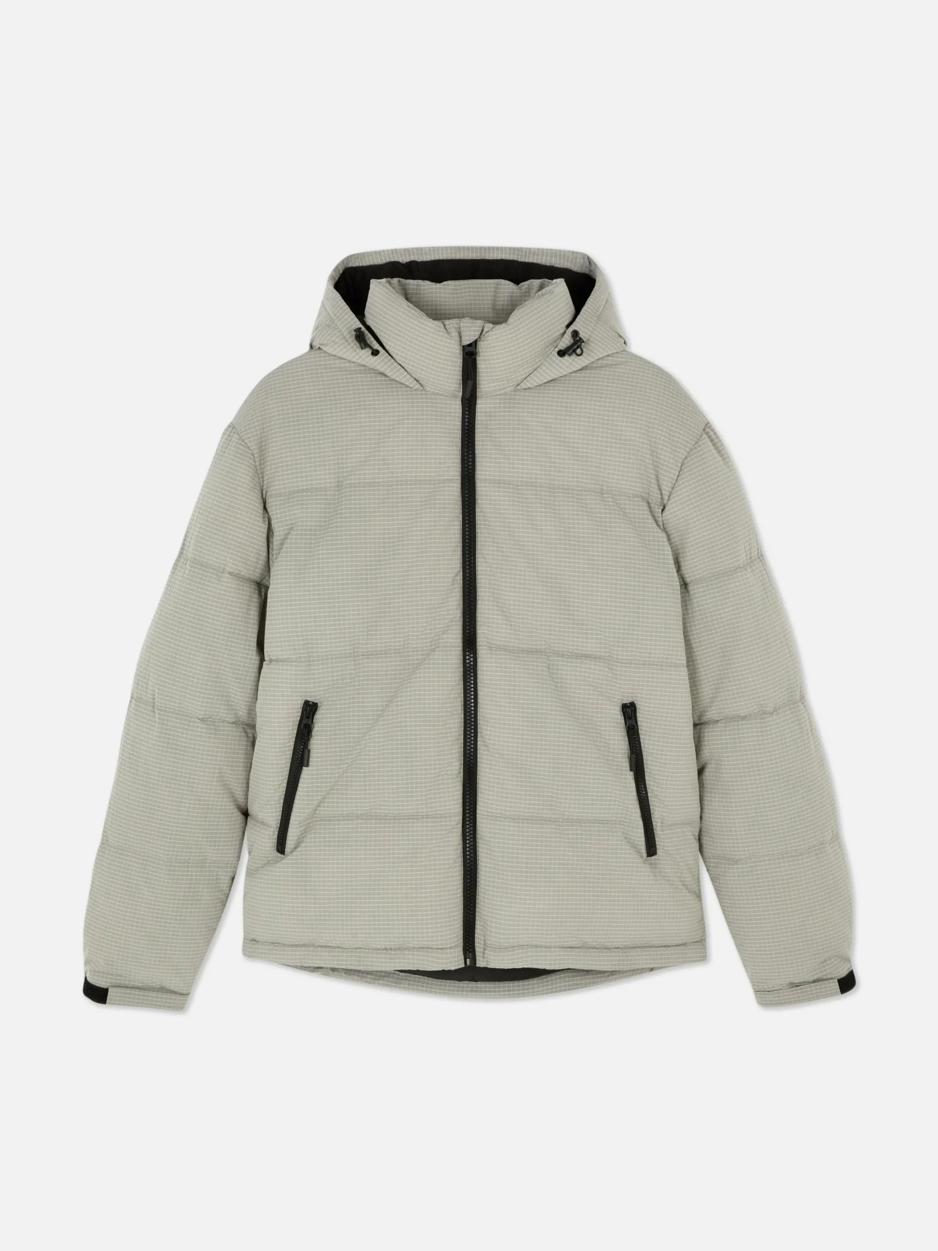 Check Puffer Jacket|Primark Hot