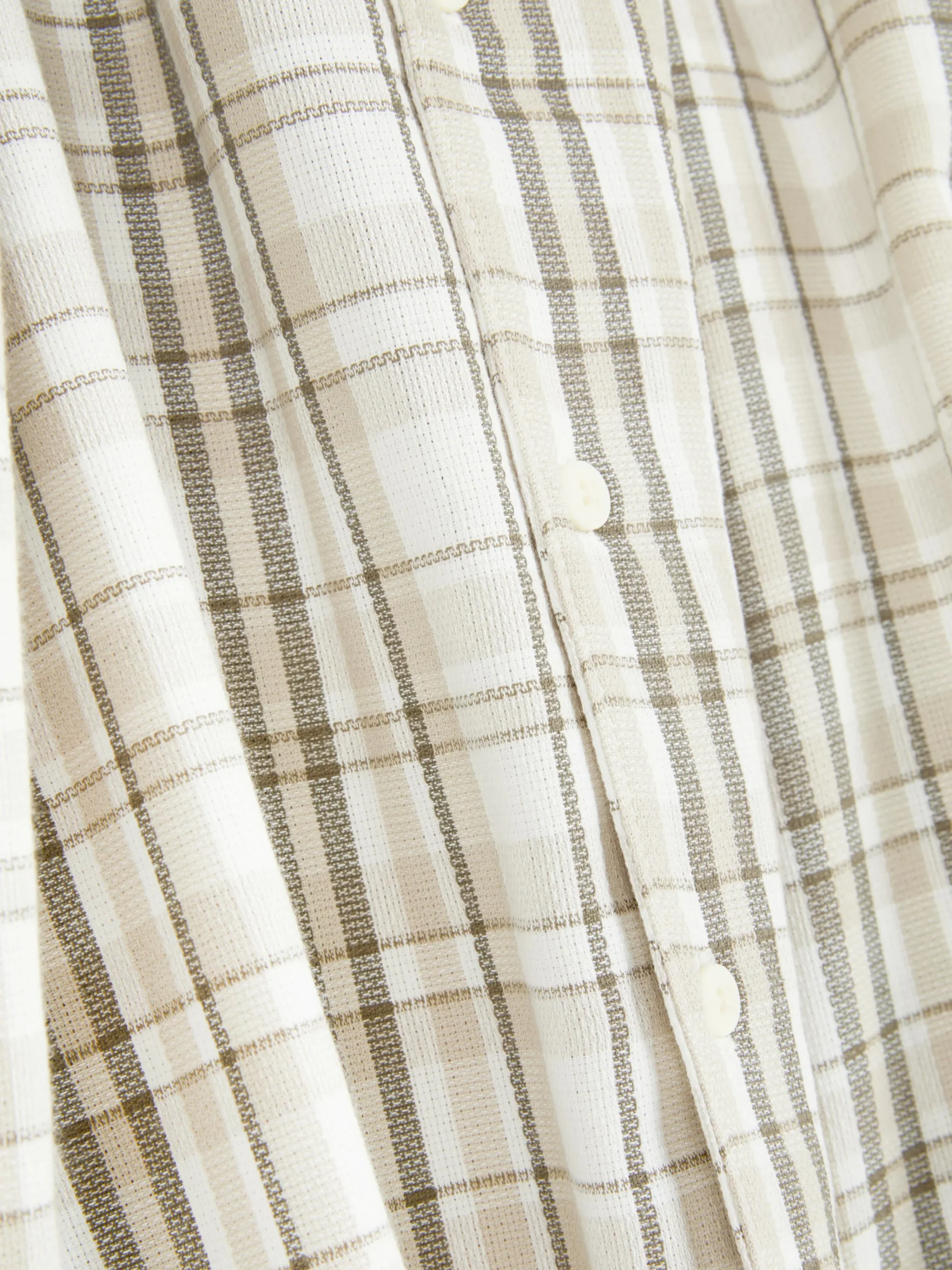 Check Textured Short Sleeve Shirt|Primark Best