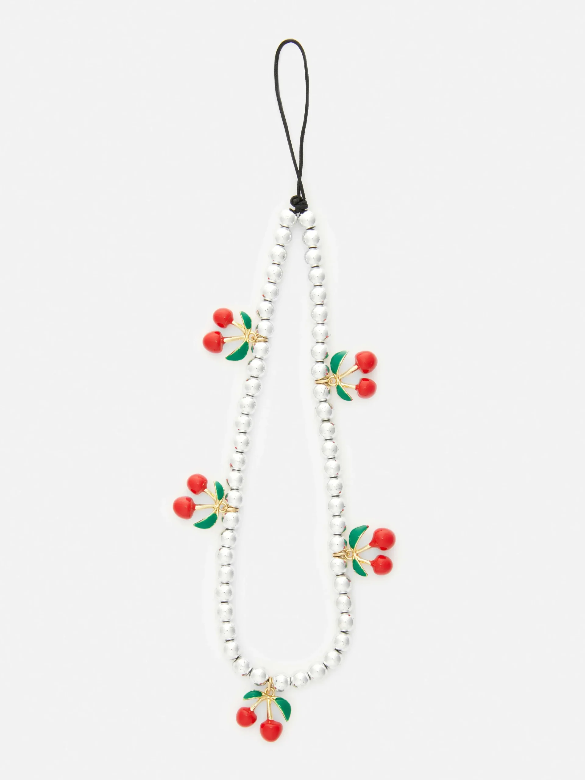Cherry Beaded Phone Charm|Primark Online