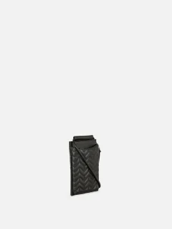 Chevron Quilted Zip Phone Bag|Primark Sale