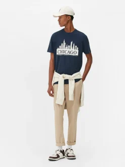 Chicago Skyline T-Shirt|Primark Sale