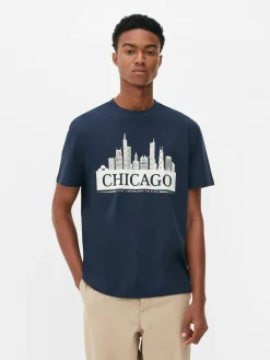 Chicago Skyline T-Shirt|Primark Sale