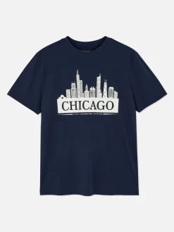 Chicago Skyline T-Shirt|Primark Sale