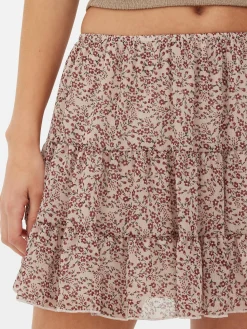 Chiffon Overlay Mini Skirt|Primark Sale