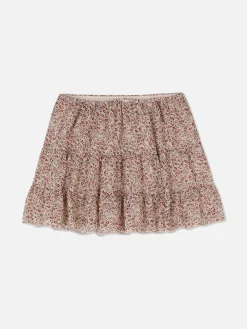 Chiffon Overlay Mini Skirt|Primark Sale