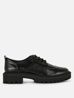 Chunky Lace-Up Wingtips|Primark Hot