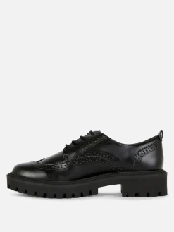 Chunky Lace-Up Wingtips|Primark Hot