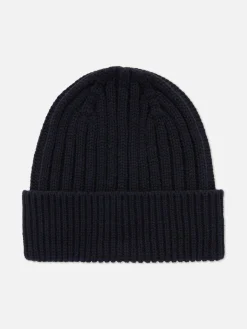 Chunky Ribbed Beanie Hat|Primark