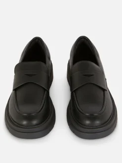 Chunky Sole Faux Leather Loafers|Primark New