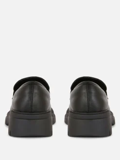 Chunky Sole Faux Leather Loafers|Primark New