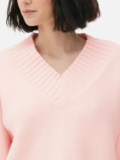 Chunky V-Neck Sweater|Primark Outlet