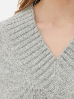 Chunky V-Neck Sweater|Primark Clearance