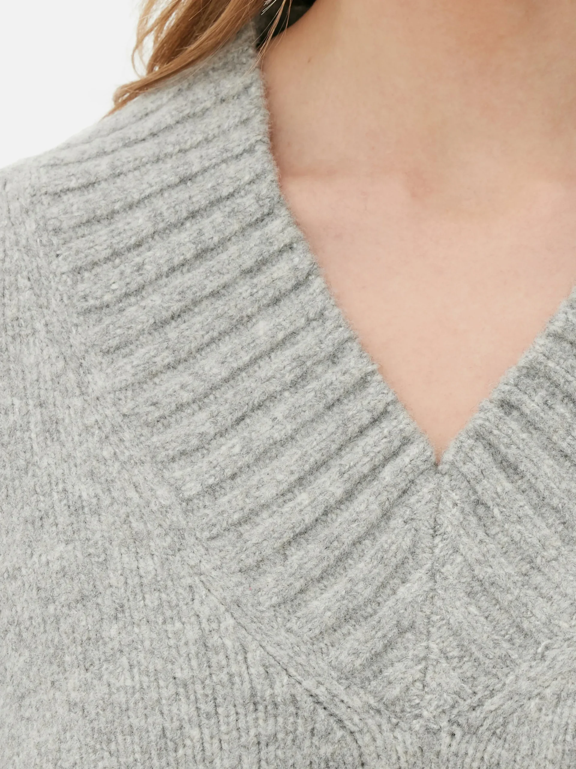 Chunky V-Neck Sweater|Primark Clearance
