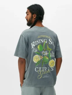 Citrus Print T-Shirt|Primark Discount