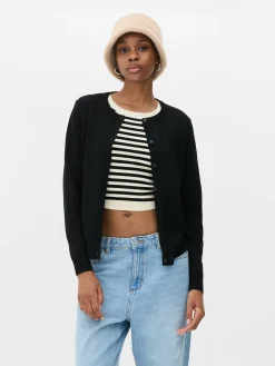 Classic Crew Neck Cardigan|Primark Hot