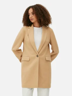 Classic Single-Breasted Coat|Primark Best